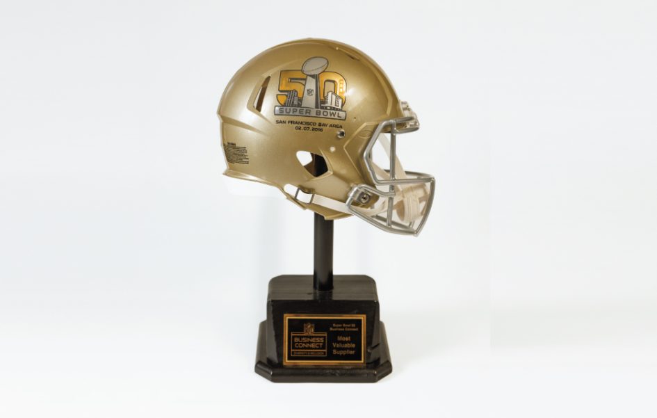 Super Bowl 50 Most Valuable Supplier Trophy